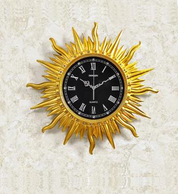 Đồng hồ treo tường khắc đá mặt trời